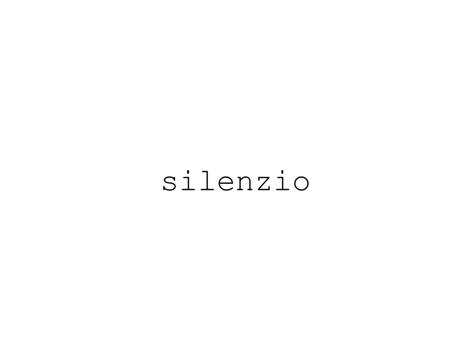 silenzio